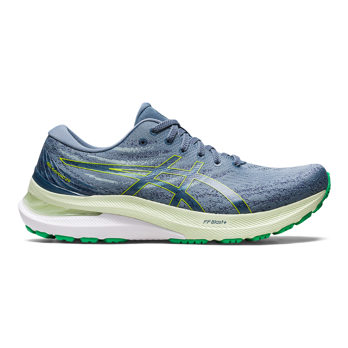 Asics Gel Kayano 29 - Steel Blue - Lime Zest