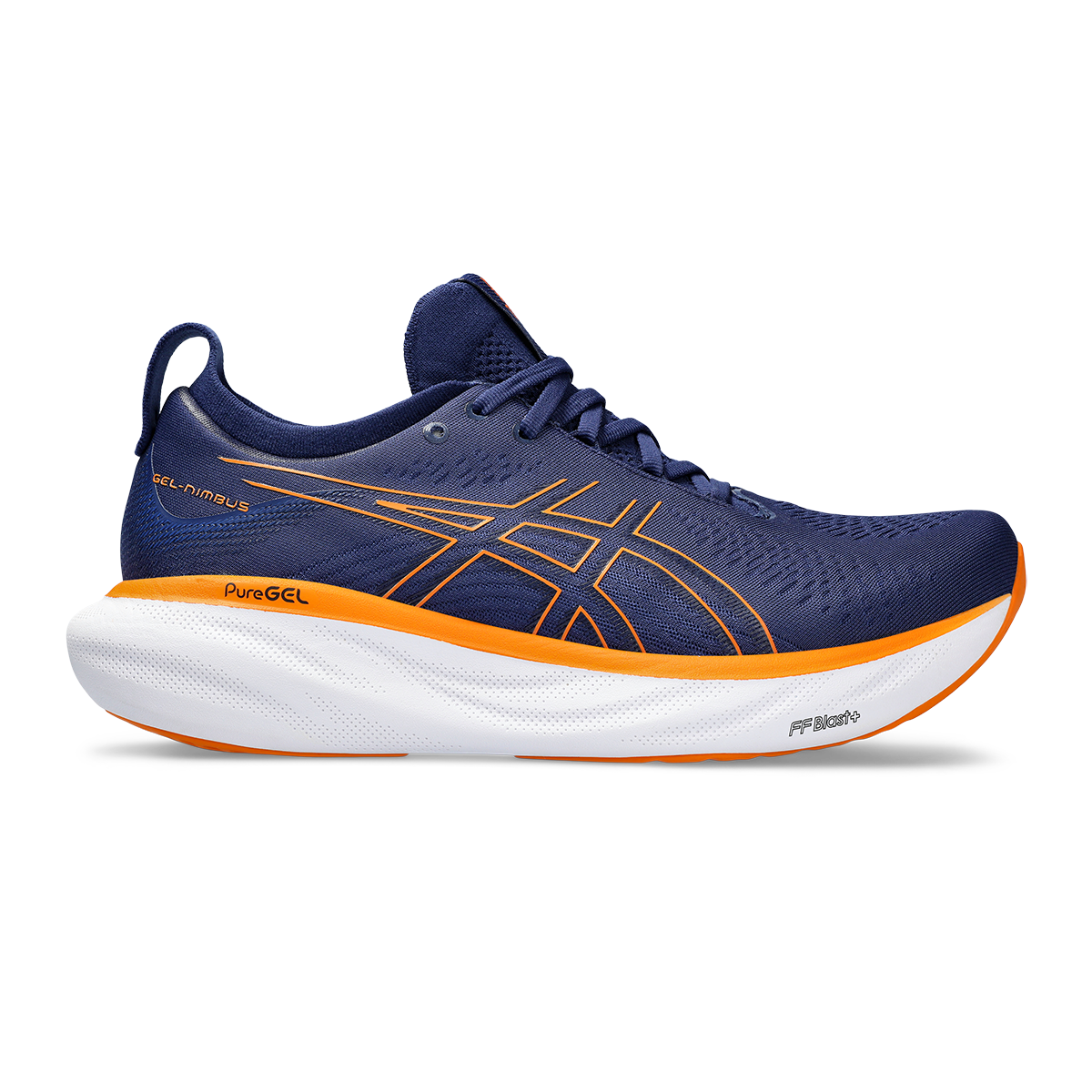 Asics Gel Nimbus 25 - Deep Ocean - Bright Orange