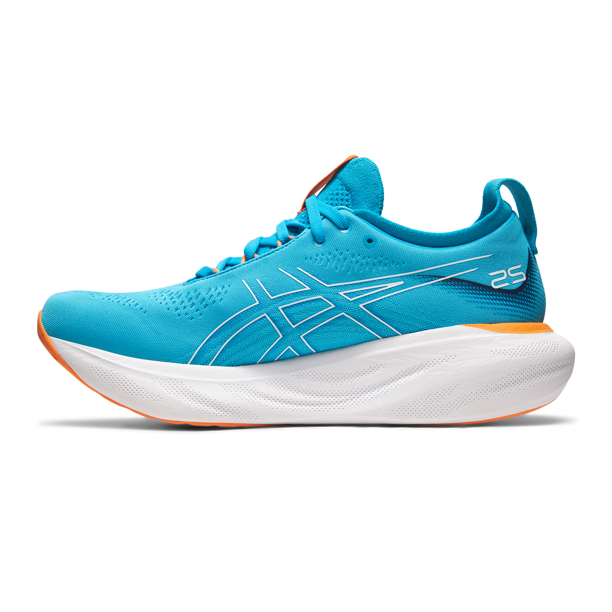 Asics Gel Nimbus 25 - Island Blue - Sun Peach