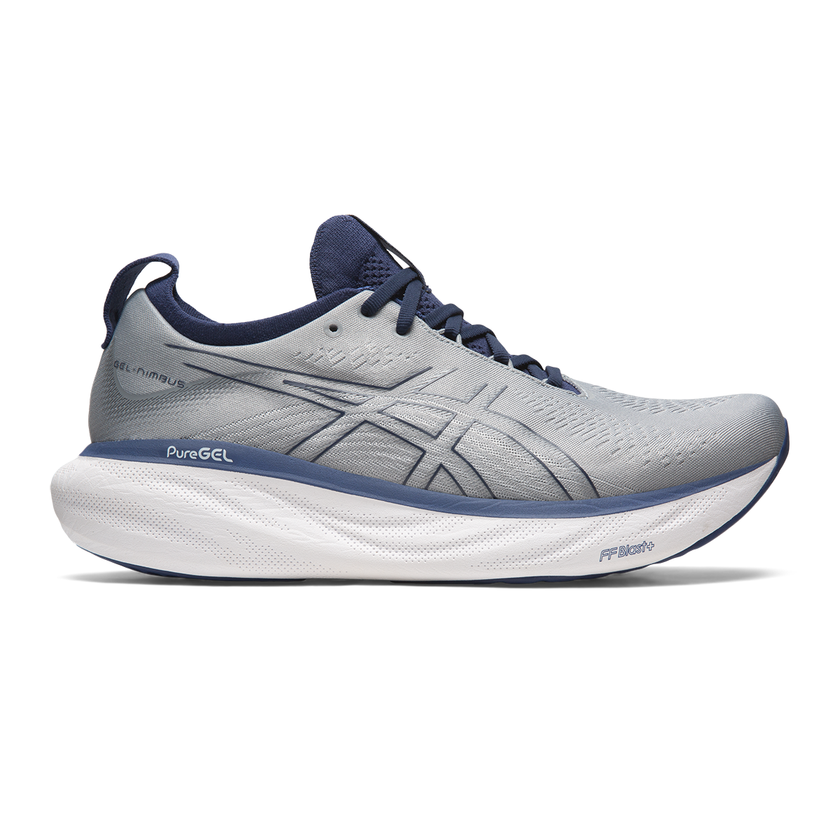 Asics Gel Nimbus 25 - Sheet Rock - Indigo Blue