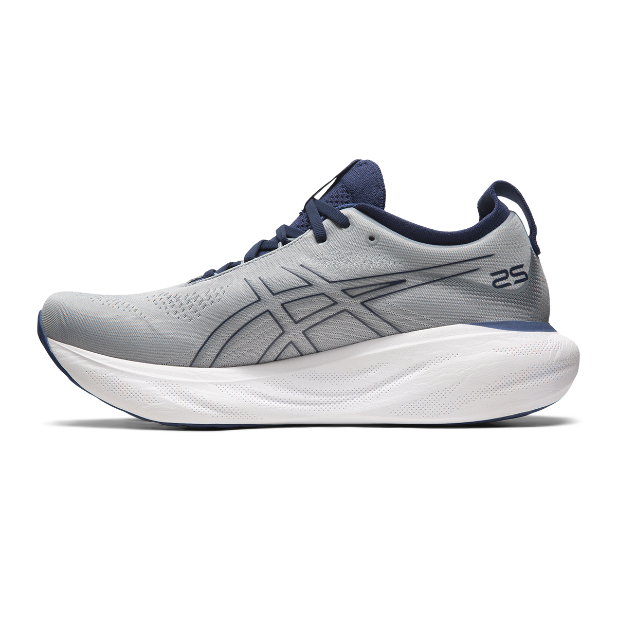 Asics Gel Nimbus 25 - Sheet Rock - Indigo Blue