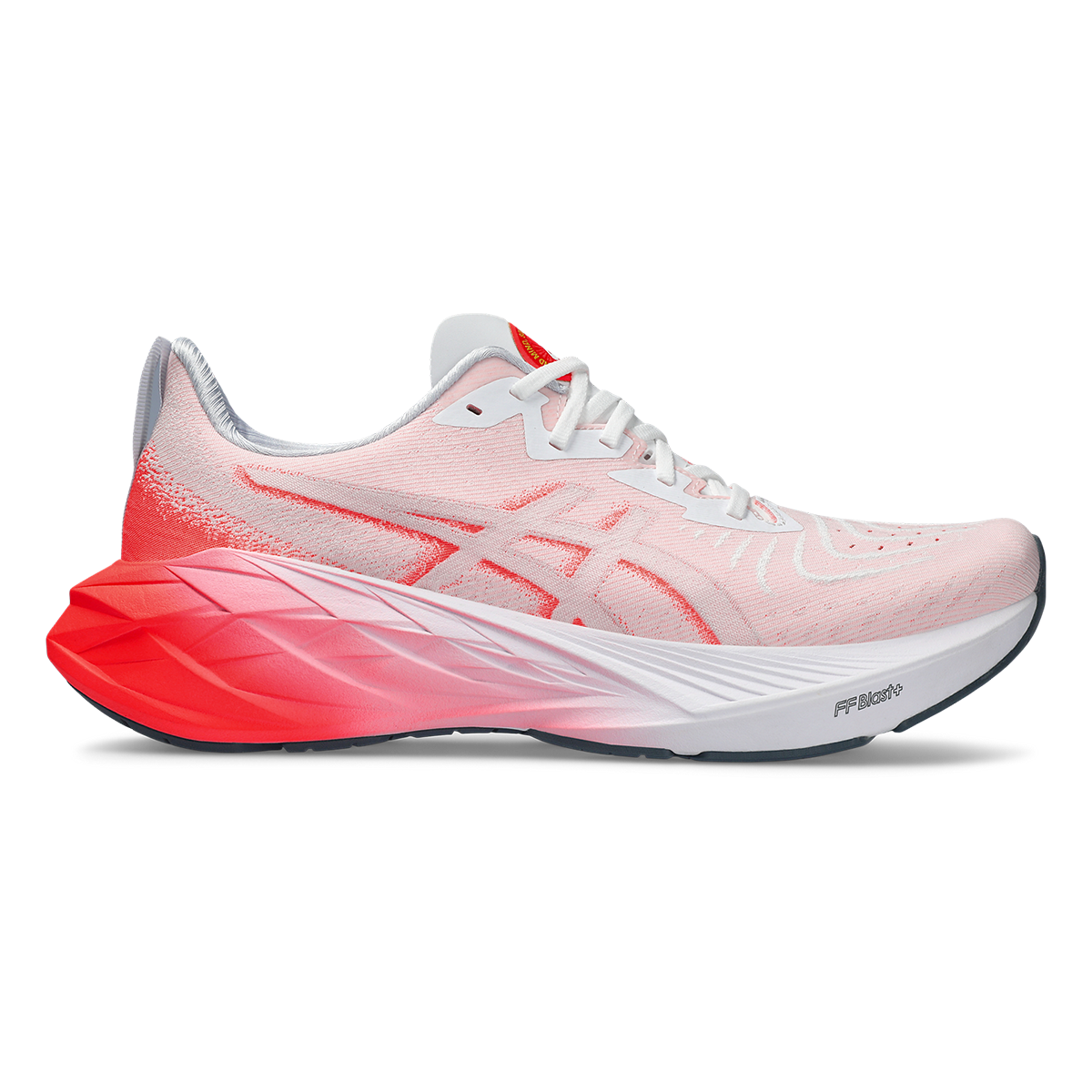 Asics Novablast 4 - White - Sunrise Red