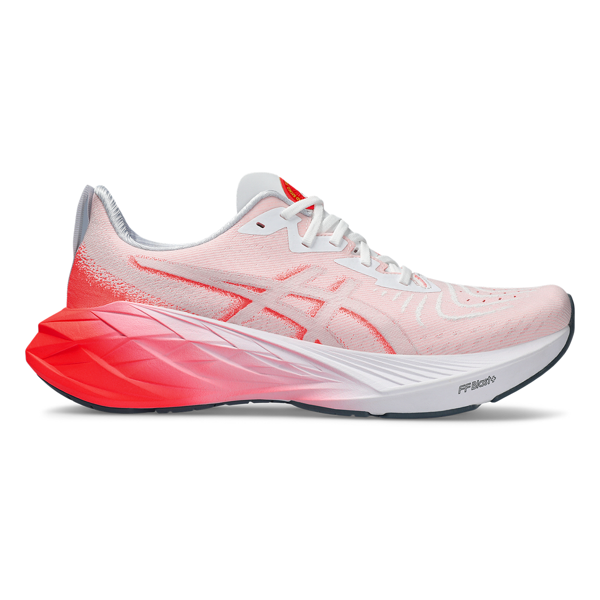 Asics Novablast 4 - White - Sunrise Red