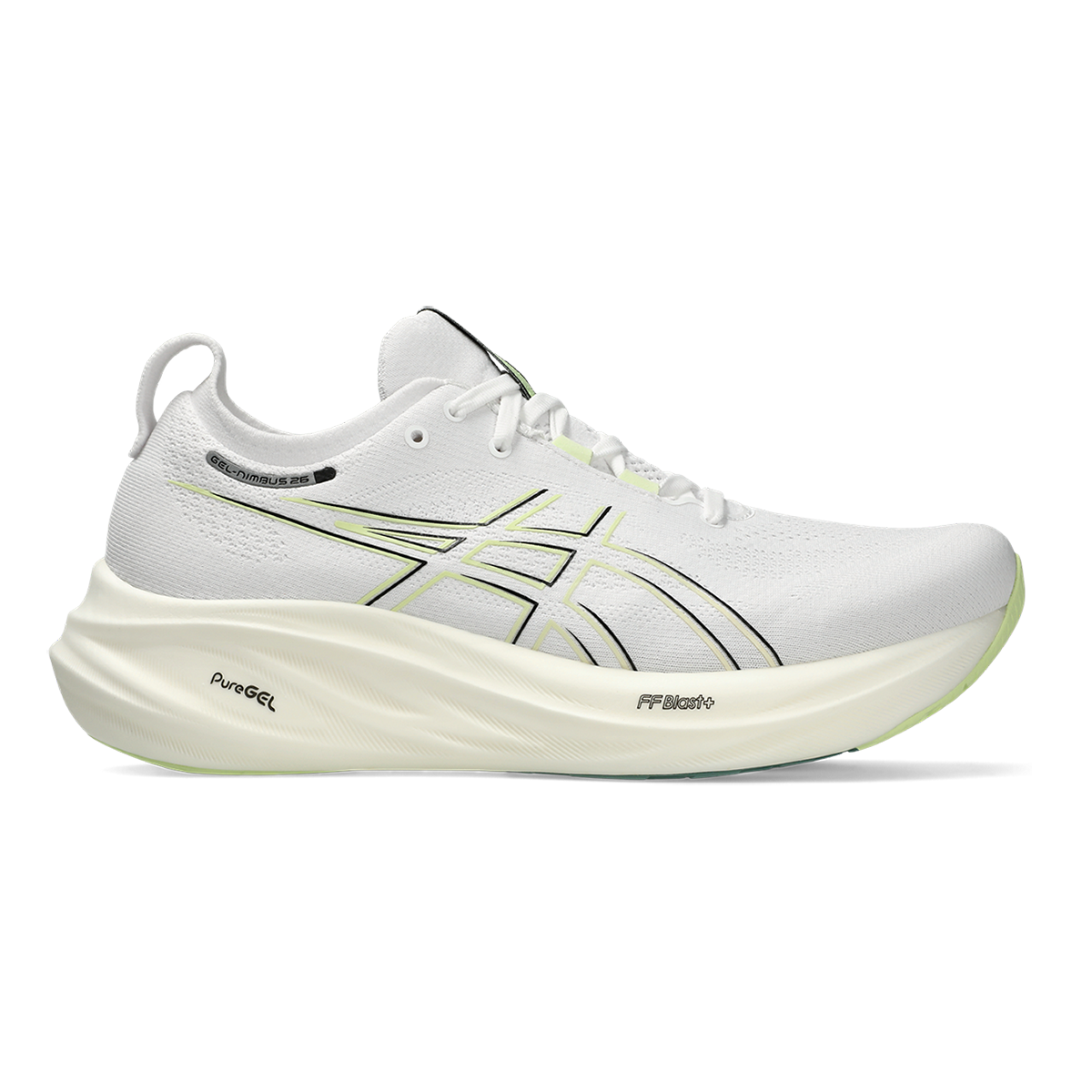 ASICS Men s Gel Nimbus 26 White Birch 12 D