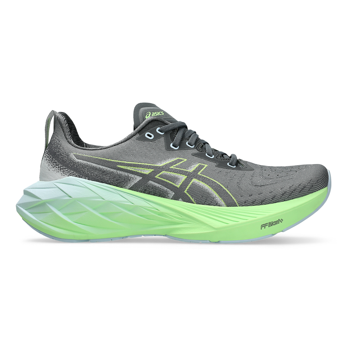 Asics Novablast 4 - Steel Grey - Electric Lime