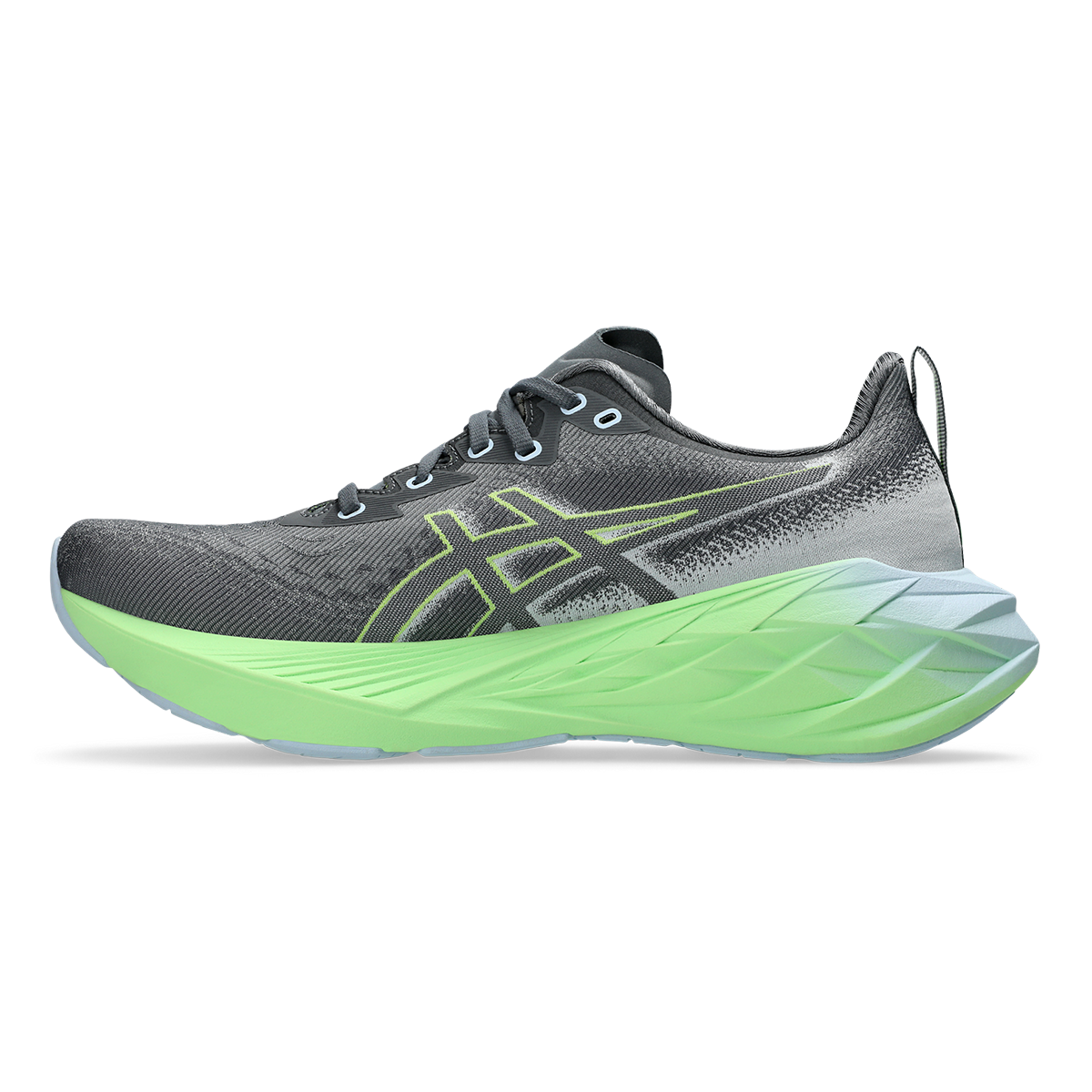 Asics Novablast 4 - Steel Grey - Electric Lime