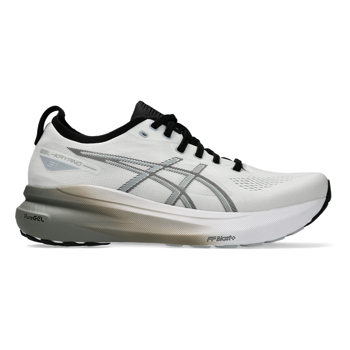 Asics Gel Kayano 31 - White - Piedmont Grey