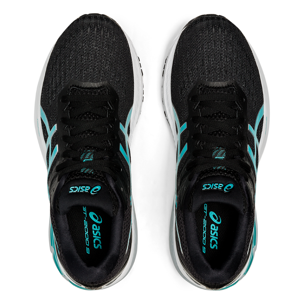 Asics GT 2000 9 - Black - Techno Cyan