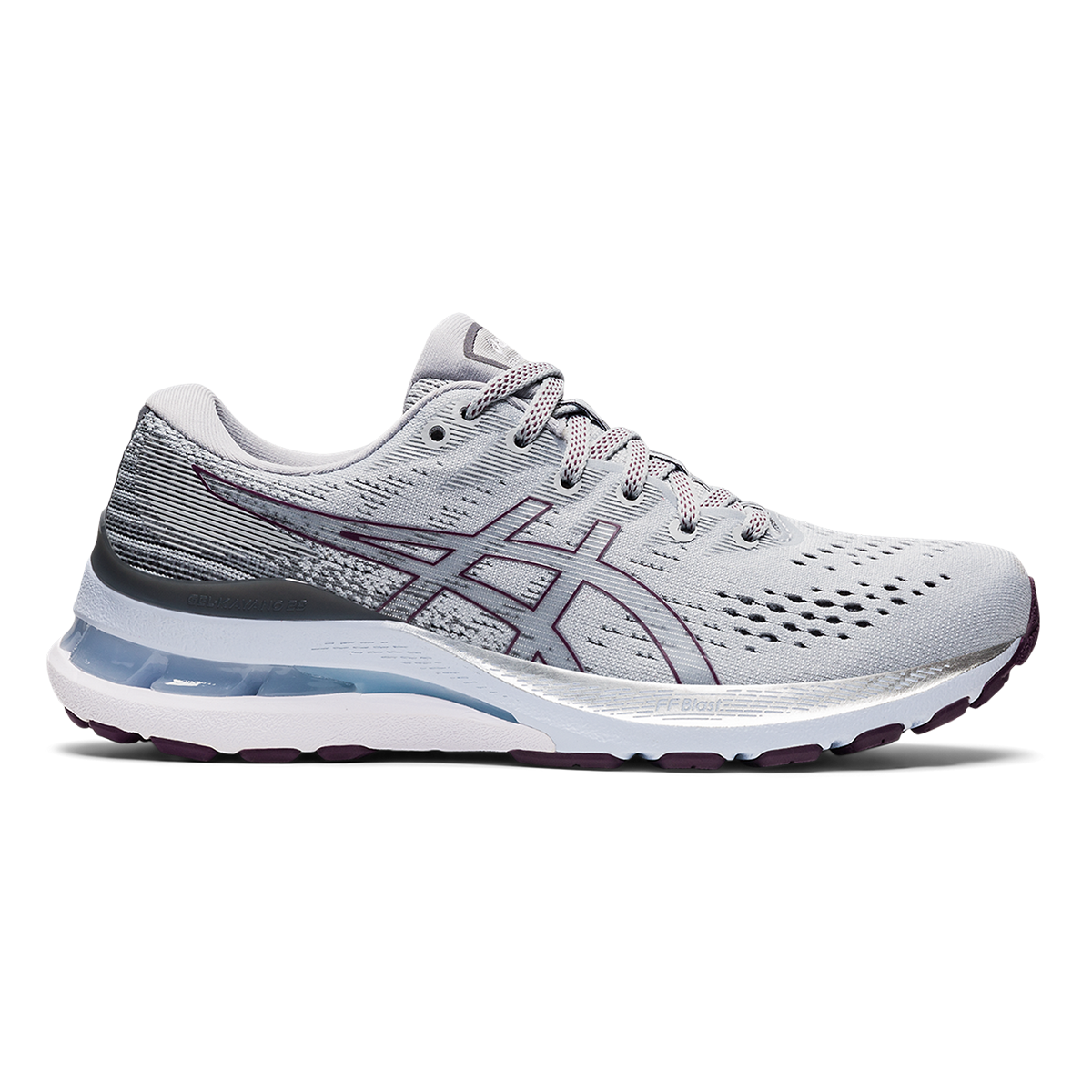 Asics Gel Kayano 28 - Piedmont Grey - Deep Plum