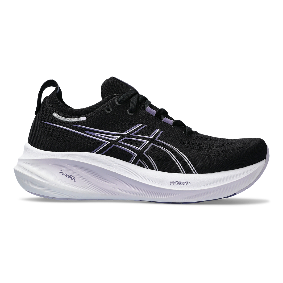 Asics Gel Nimbus 26 - Black - Dusty Purple