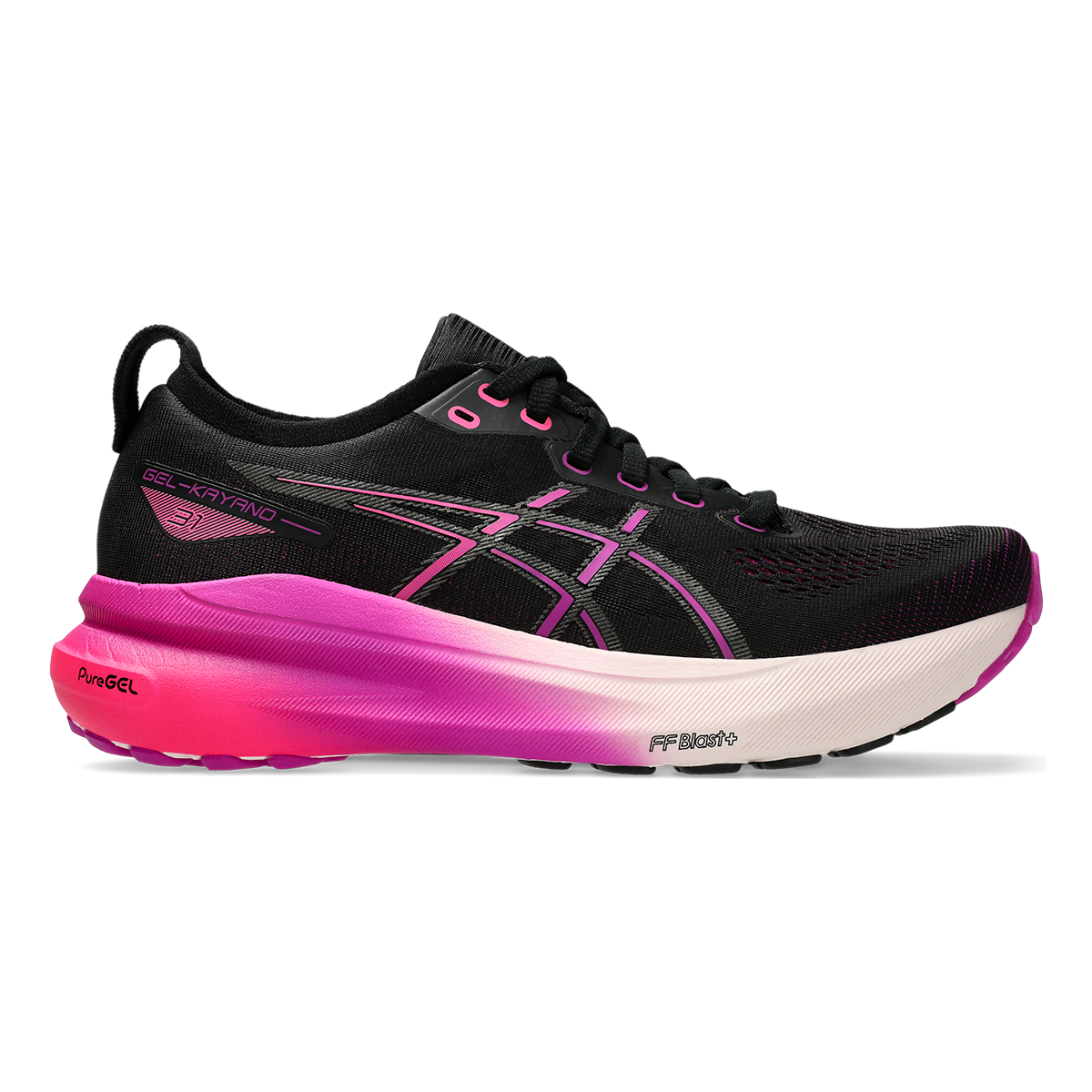 Asics Gel Kayano 31 - Black - Bold Magenta