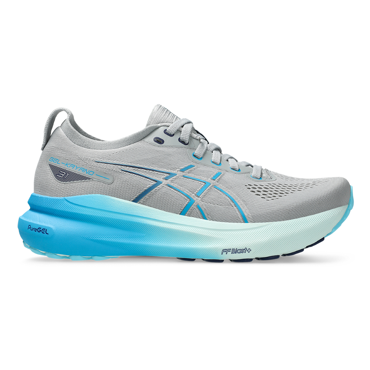 Asics Gel Kayano 31 - Piedmont Grey - Digital Aqua