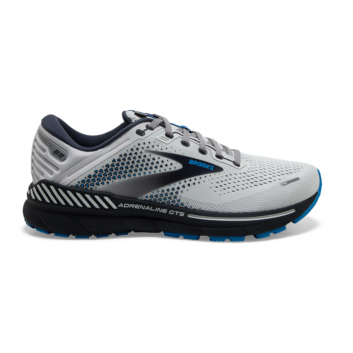 Brooks Adrenaline GTS 22 - Oyster - India Ink - Blue