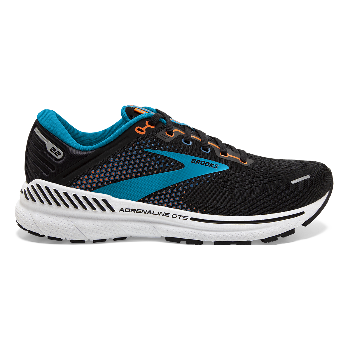 Brooks Adrenaline GTS 22 - Black - Blue - Orange