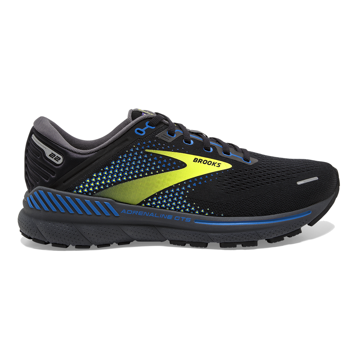 Brooks Adrenaline GTS 22 - Black - Blue - Nightlife