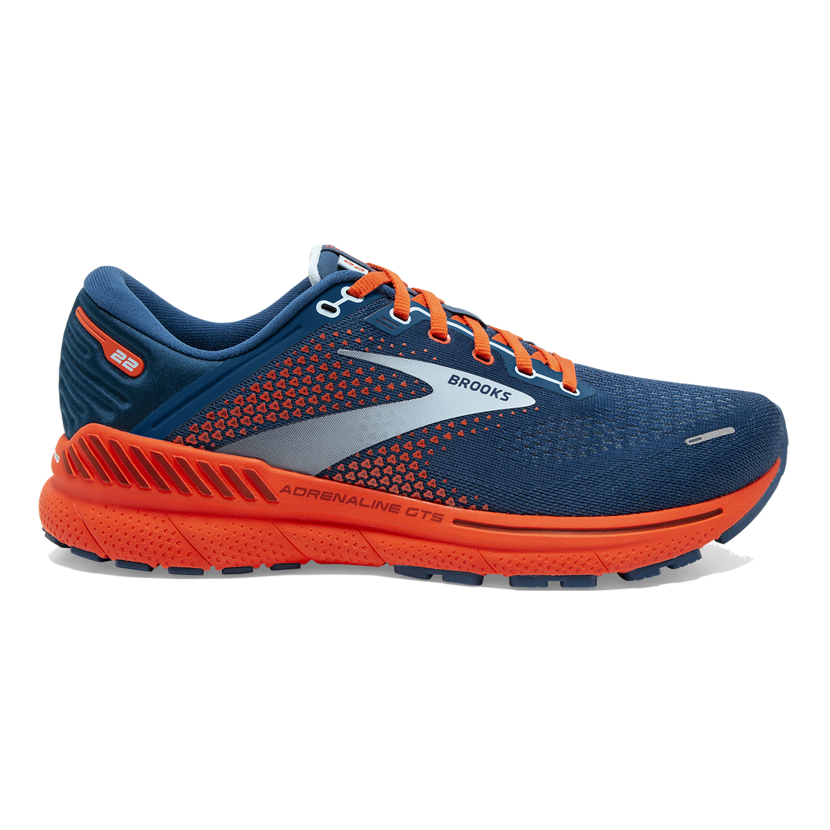 Brooks Adrenaline GTS 22 - Blue - Lite Blue - Orange