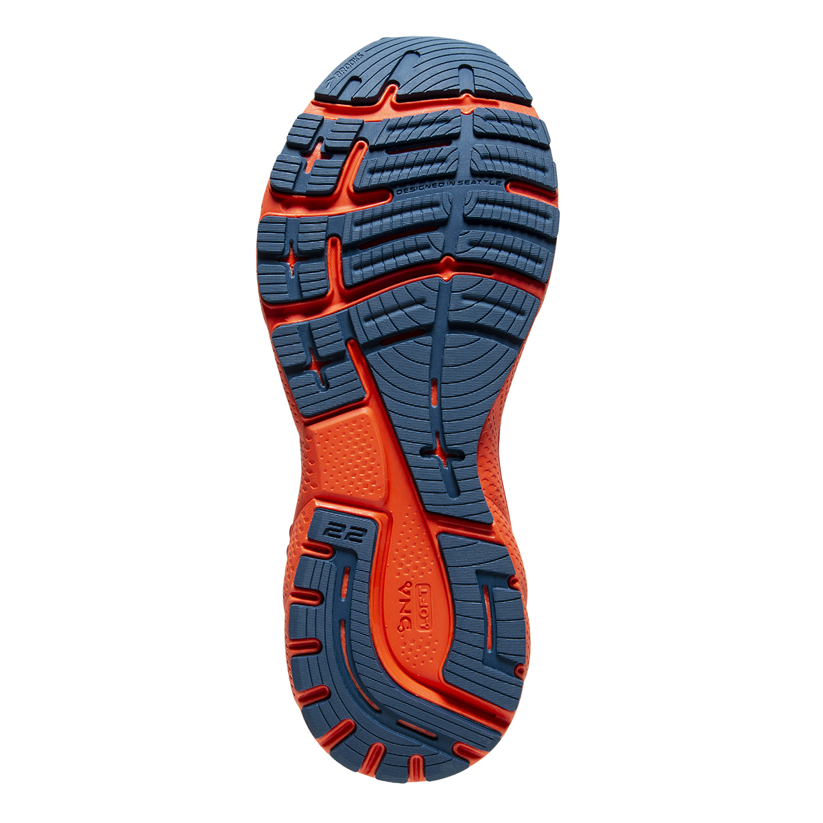 Brooks Adrenaline GTS 22 - Blue - Lite Blue - Orange