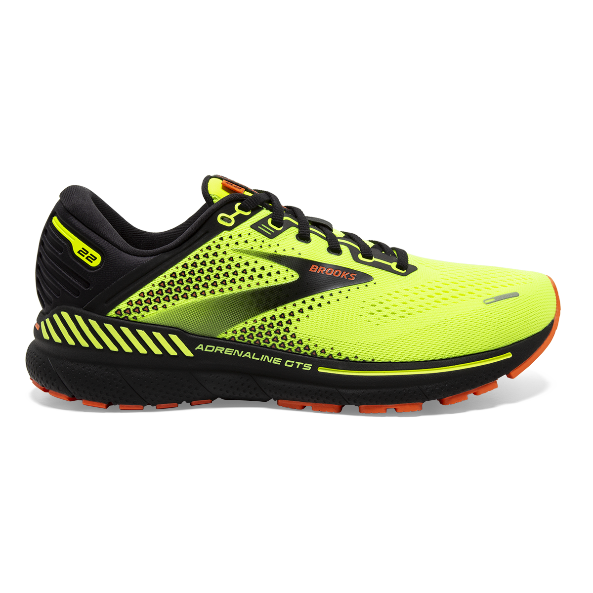 Brooks Adrenaline GTS 22 - Nightlife - Black - Flame