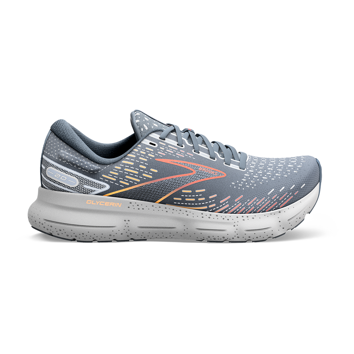 Brooks Glycerin 20 - Grey - Chili Oil - Orange