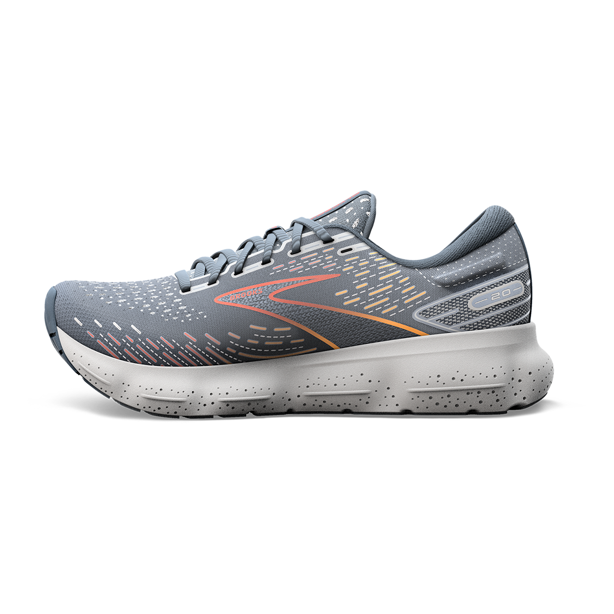 Brooks Glycerin 20 - Grey - Chili Oil - Orange