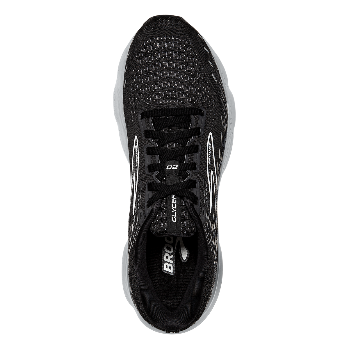 Brooks Glycerin 20 - Black - White - Alloy