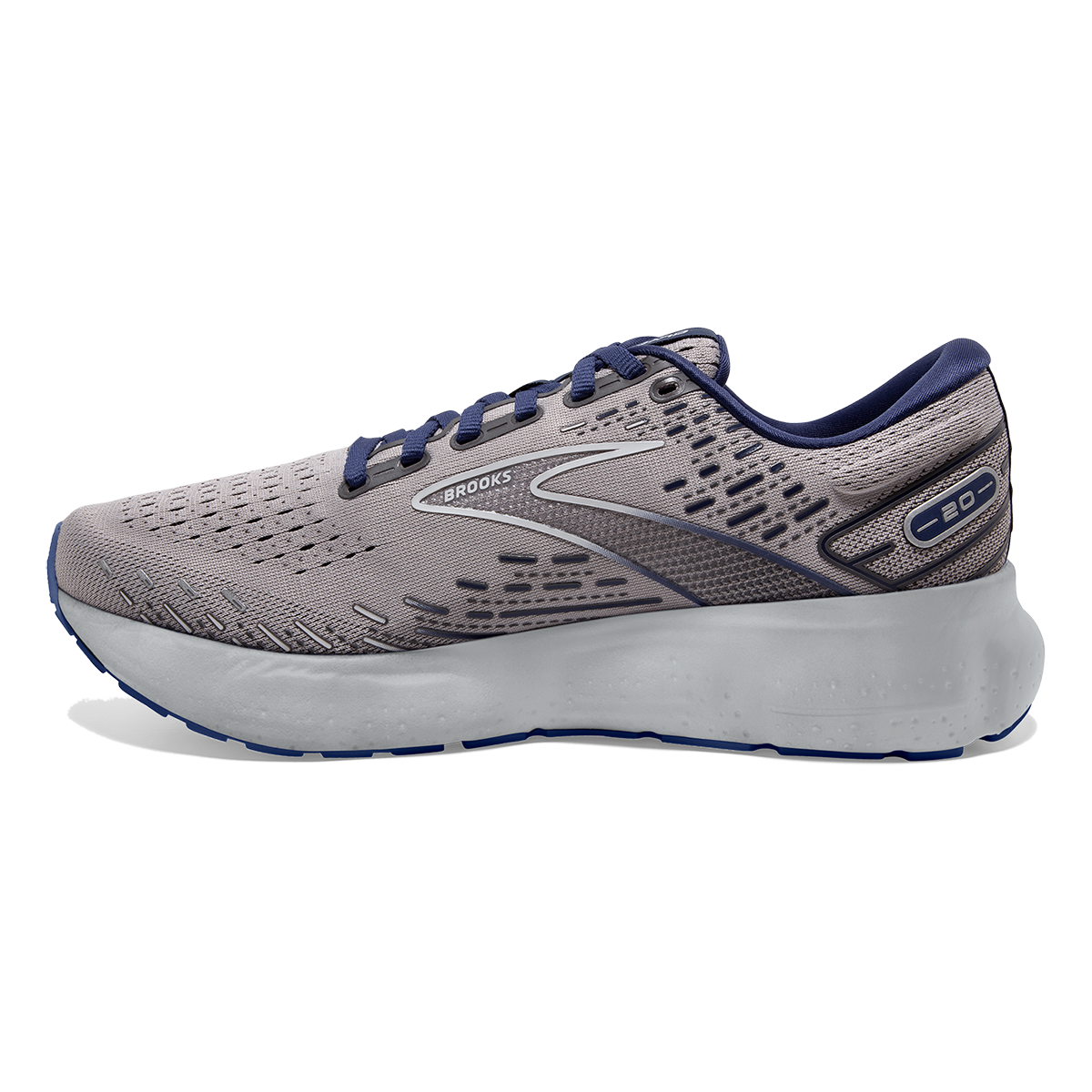 Brooks Glycerin 20 - Alloy - Grey - Blue Depths