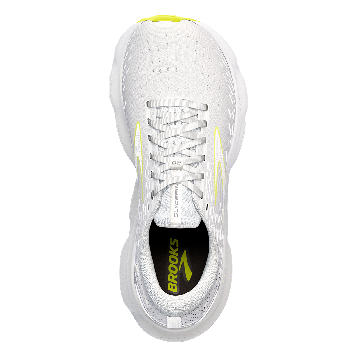 Brooks Glycerin 20 - White - Nightlife