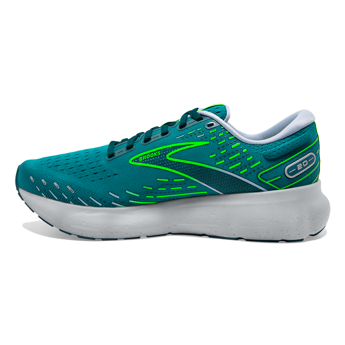 Brooks Glycerin 20 - Kayaking - Heron - Green Gecko