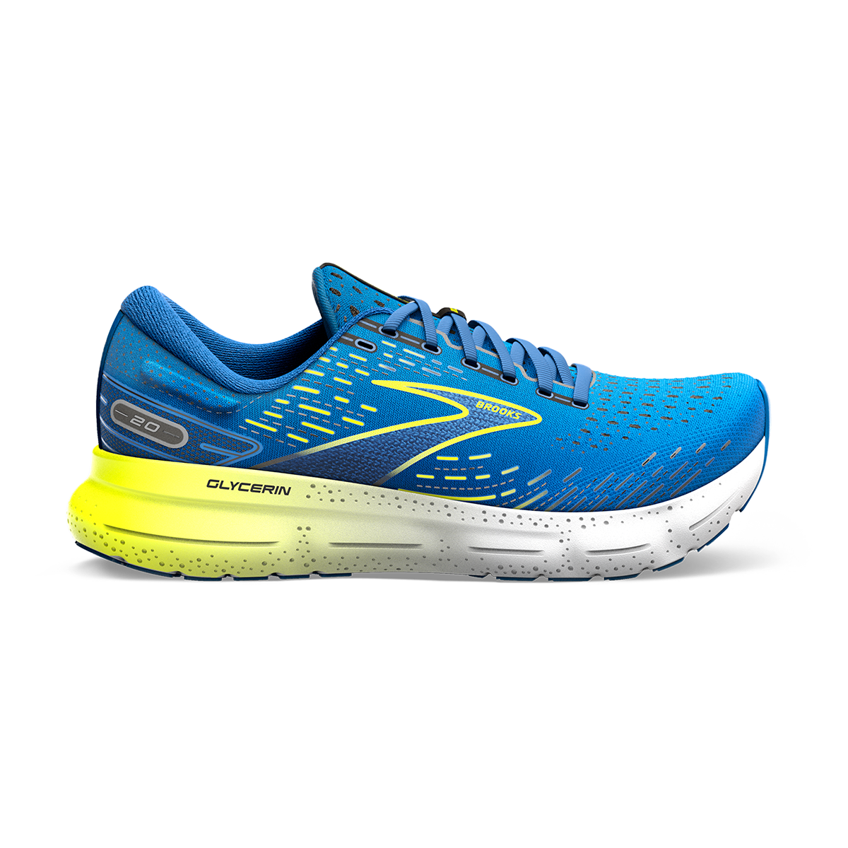 Brooks Glycerin 20 - Blue - Nightlife - White