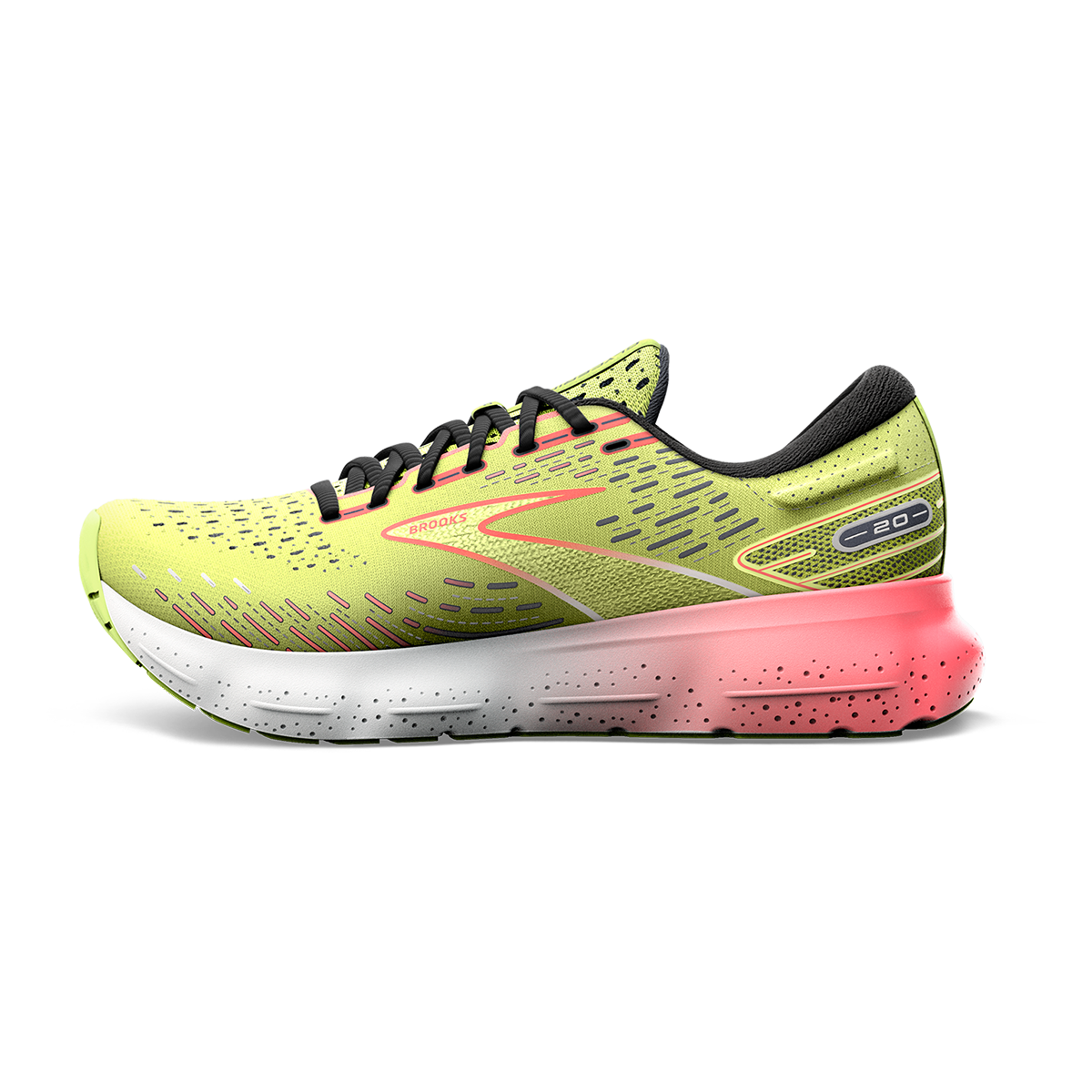 Brooks Glycerin 20 - Lime - Red - Ebony