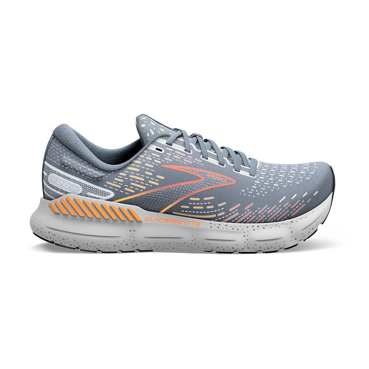 Brooks Glycerin GTS 20 - Grey - Chili Oil - Orange