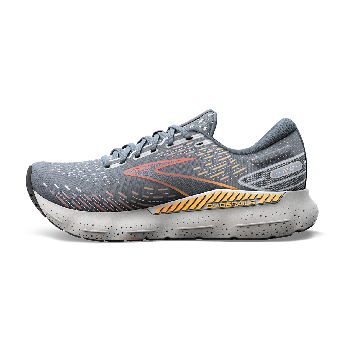 Brooks Glycerin GTS 20 - Grey - Chili Oil - Orange