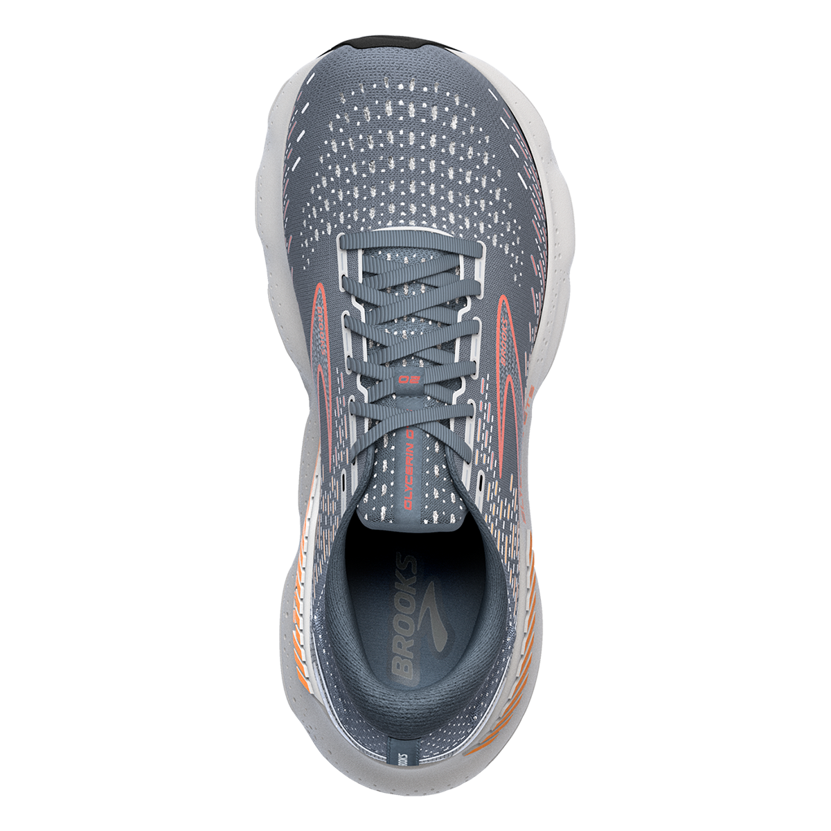 Brooks Glycerin GTS 20 - Grey - Chili Oil - Orange