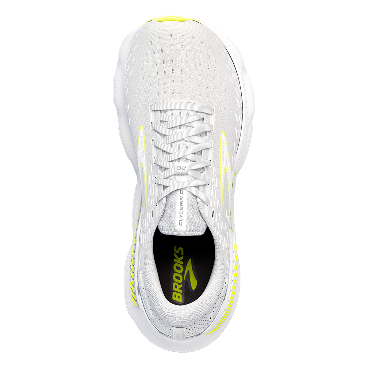 Brooks Glycerin GTS 20 - White - Nightlife