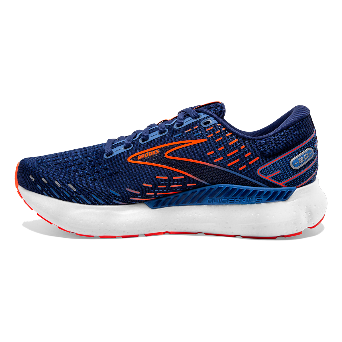 Brooks Glycerin GTS 20 - Blue Depths - Palace Blue - Orange