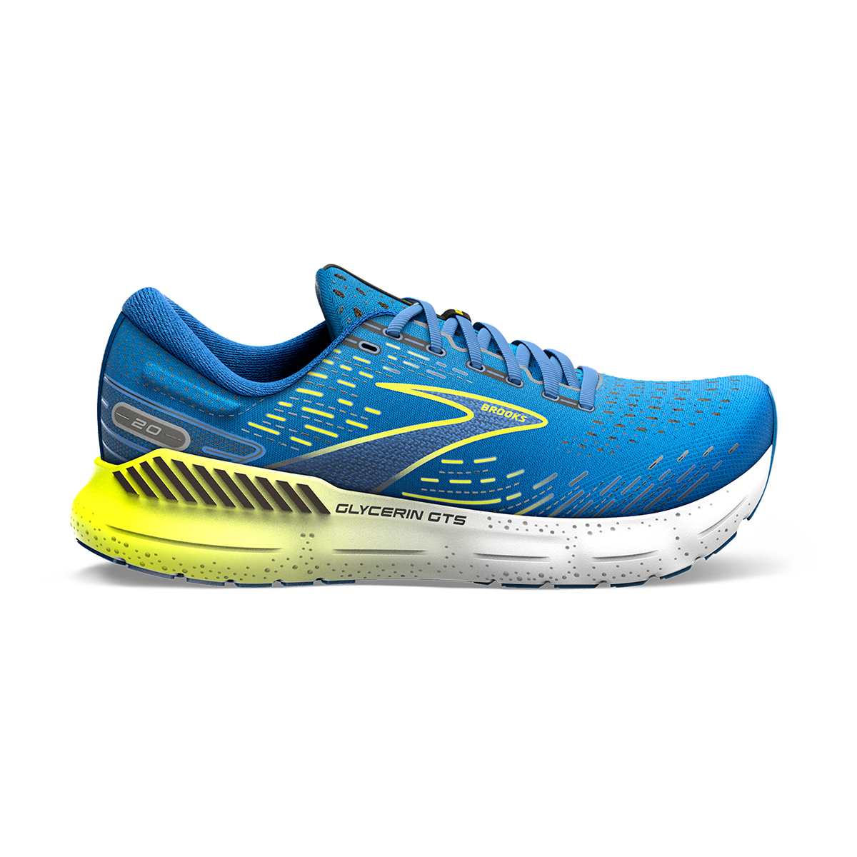 Brooks Glycerin GTS 20 - Blue - Nightlife - White