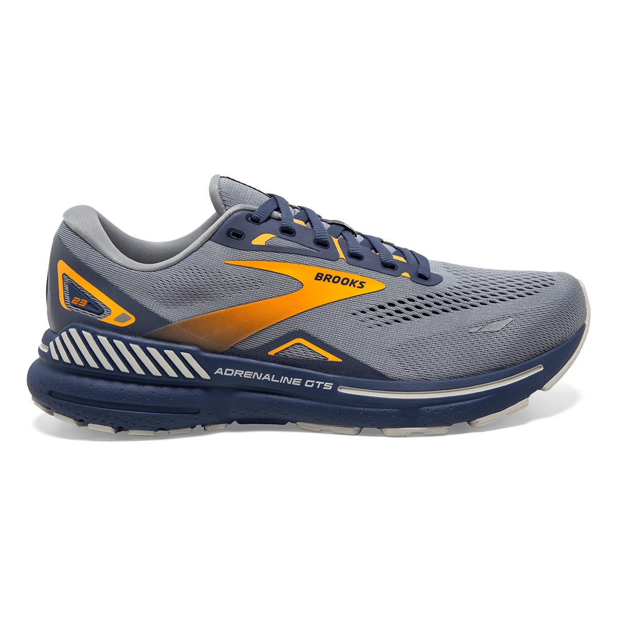 Brooks Adrenaline GTS 23 - Grey - Crown Blue - Orange