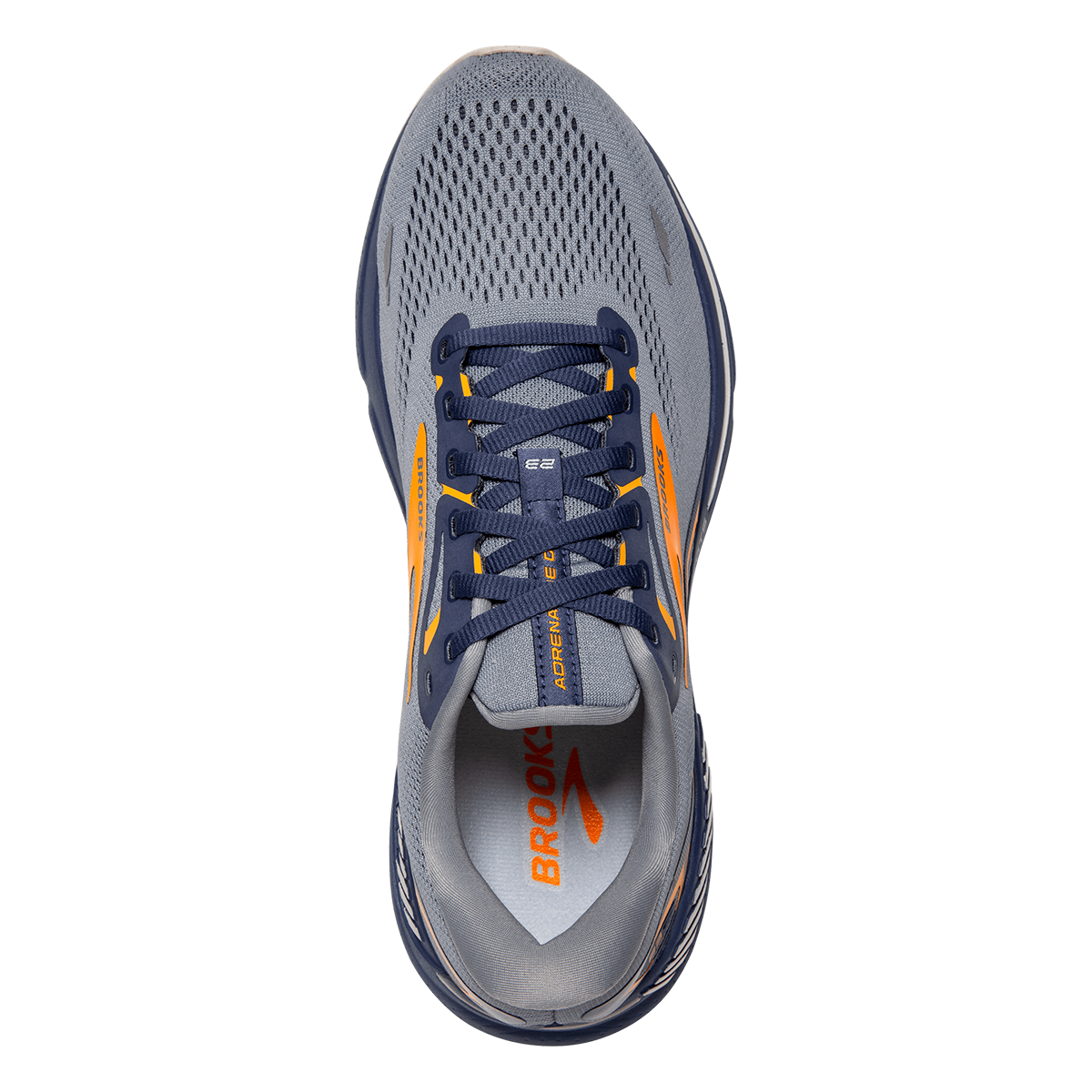 Brooks Adrenaline GTS 23 - Grey - Crown Blue - Orange