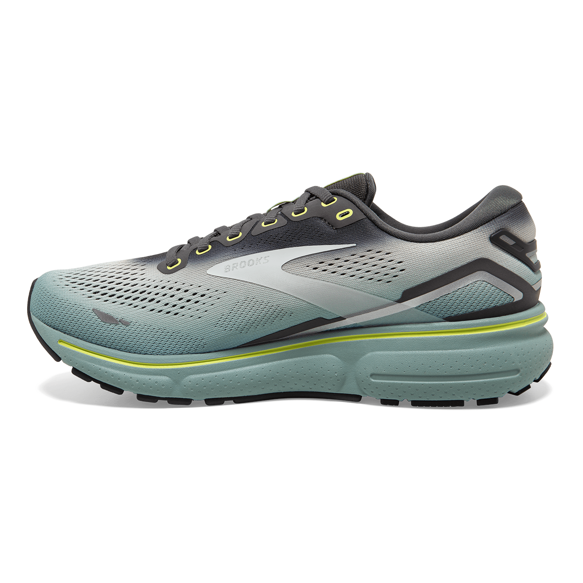 Brooks Ghost 15 - Grey - Oyster - Cloud Blue