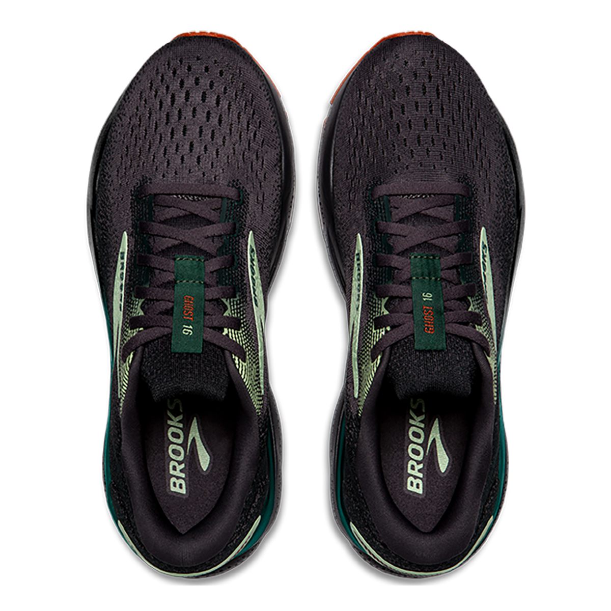 Brooks Ghost 16 - Blackened Pearl - June Bug - Green