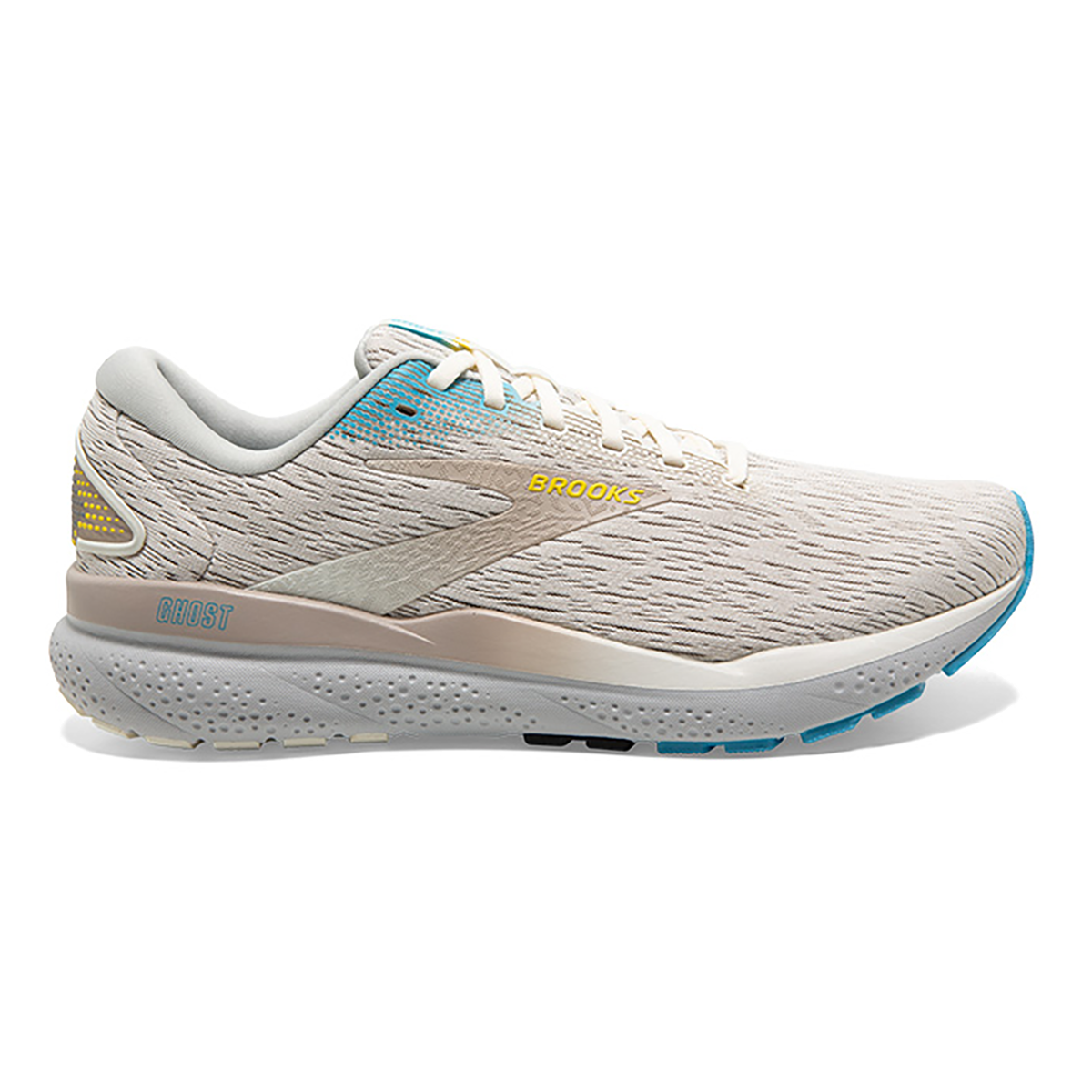 Brooks Ghost 16 - Coconut - Blue - Yellow