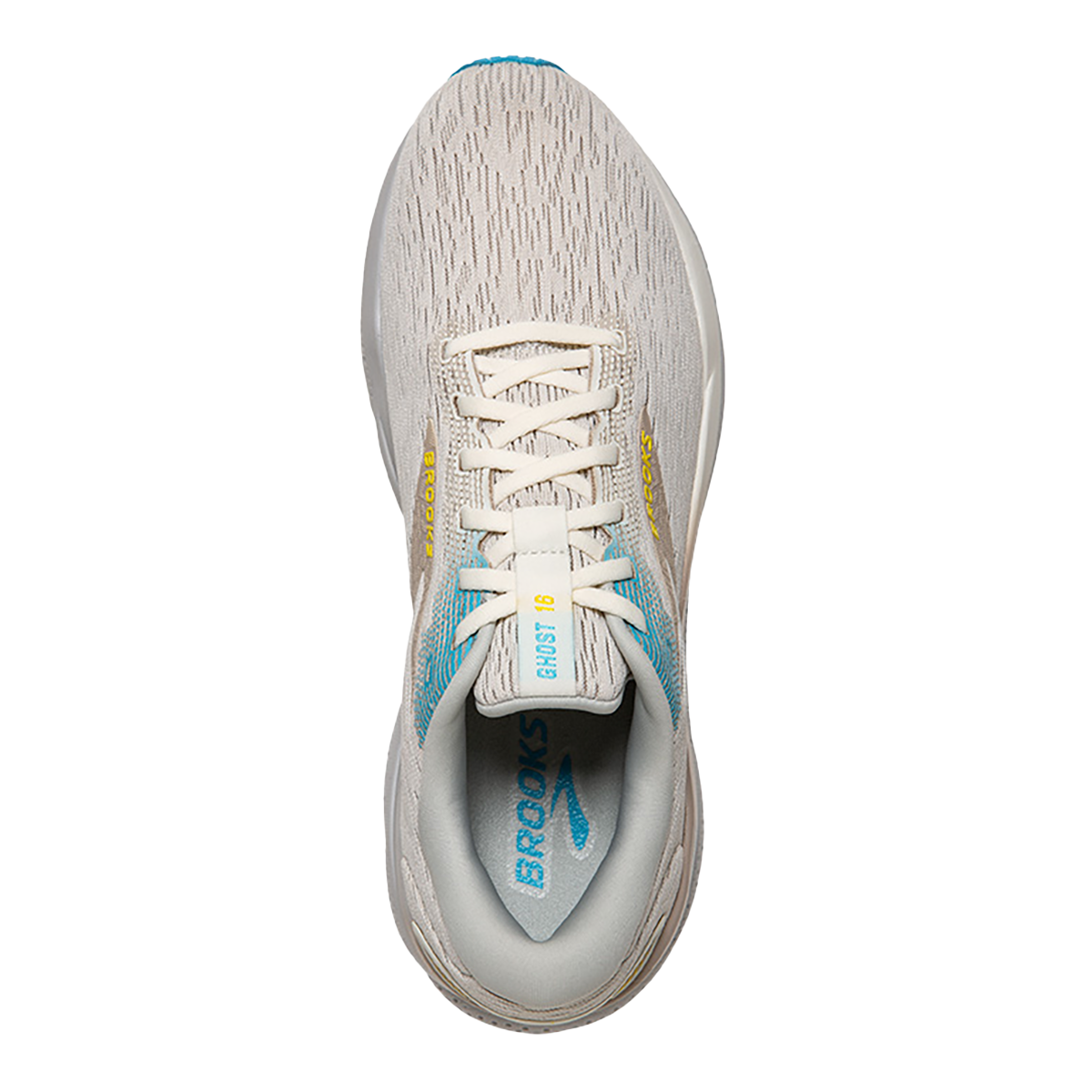 Brooks Ghost 16 - Coconut - Blue - Yellow