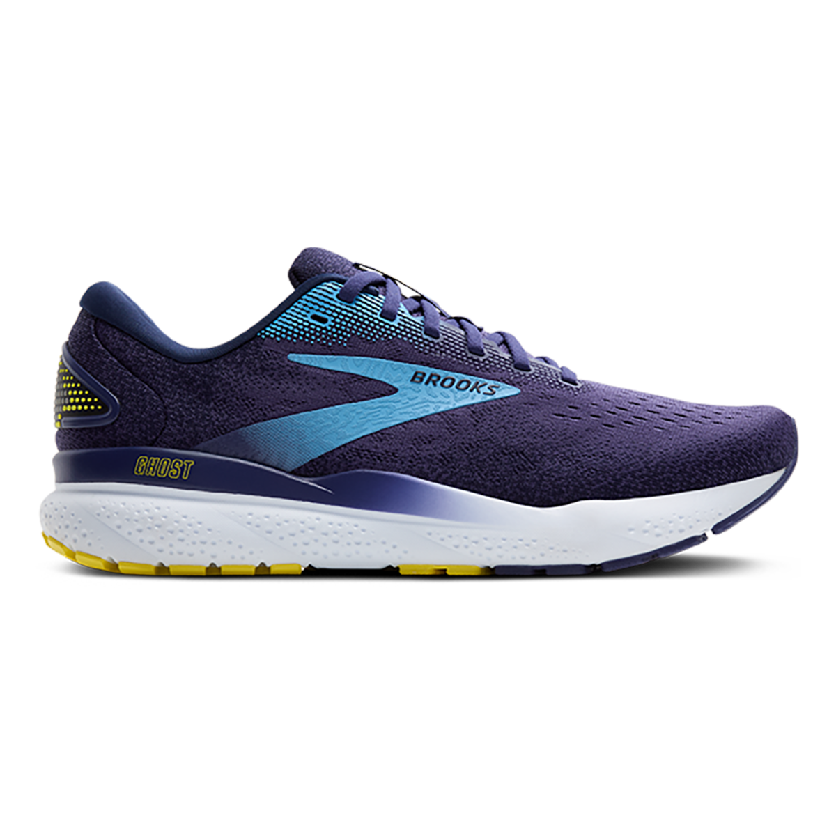 Brooks Ghost 16 - Blue - Bonnie Blue - Yellow