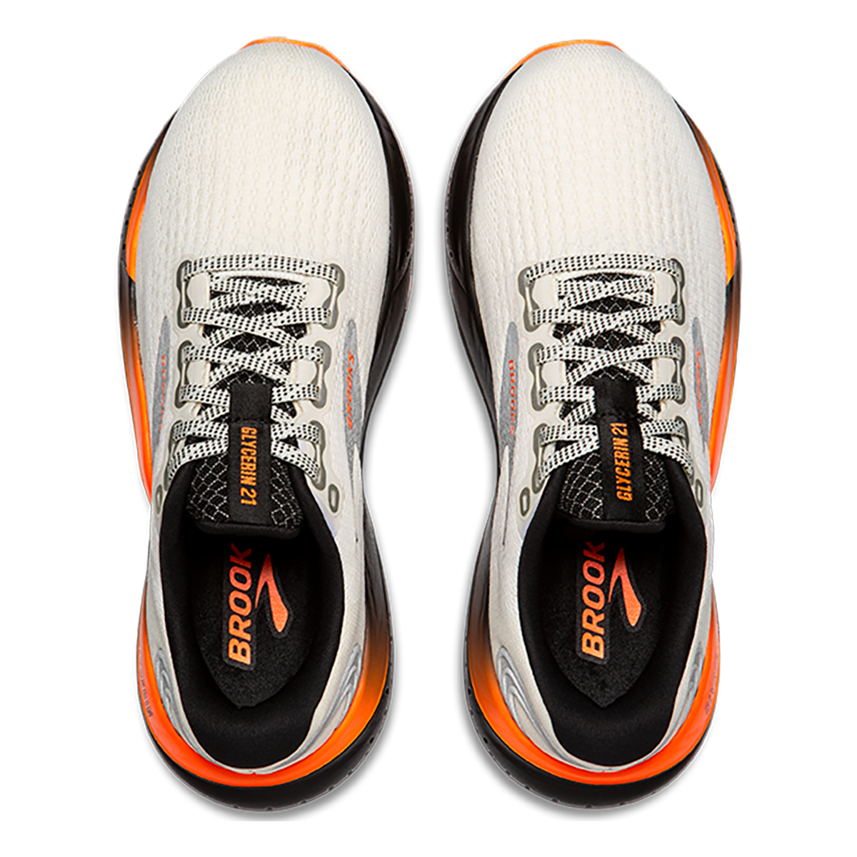 Brooks Glycerin 21 - Ecru - Orange - Black