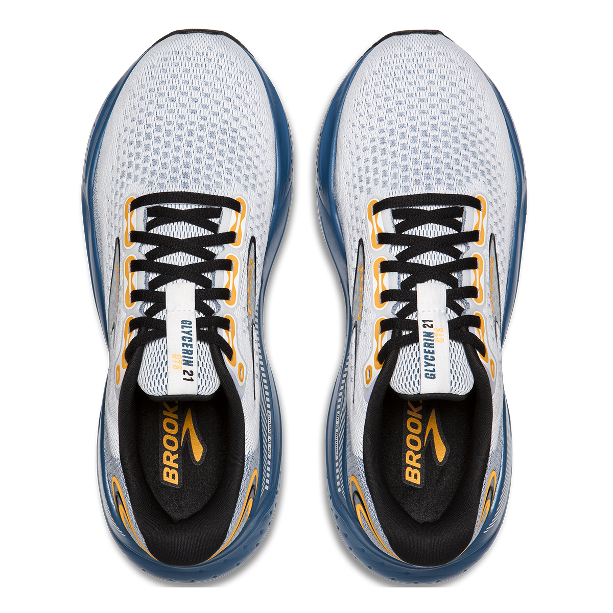 Brooks Glycerin 21 - White - Sapphire - Orange