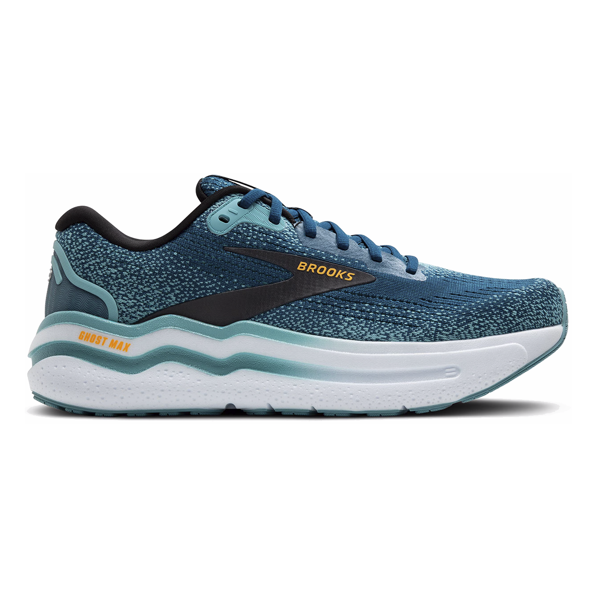 Brooks Ghost Max 2 - Moroccan Blue - Aqua - Orange Pop