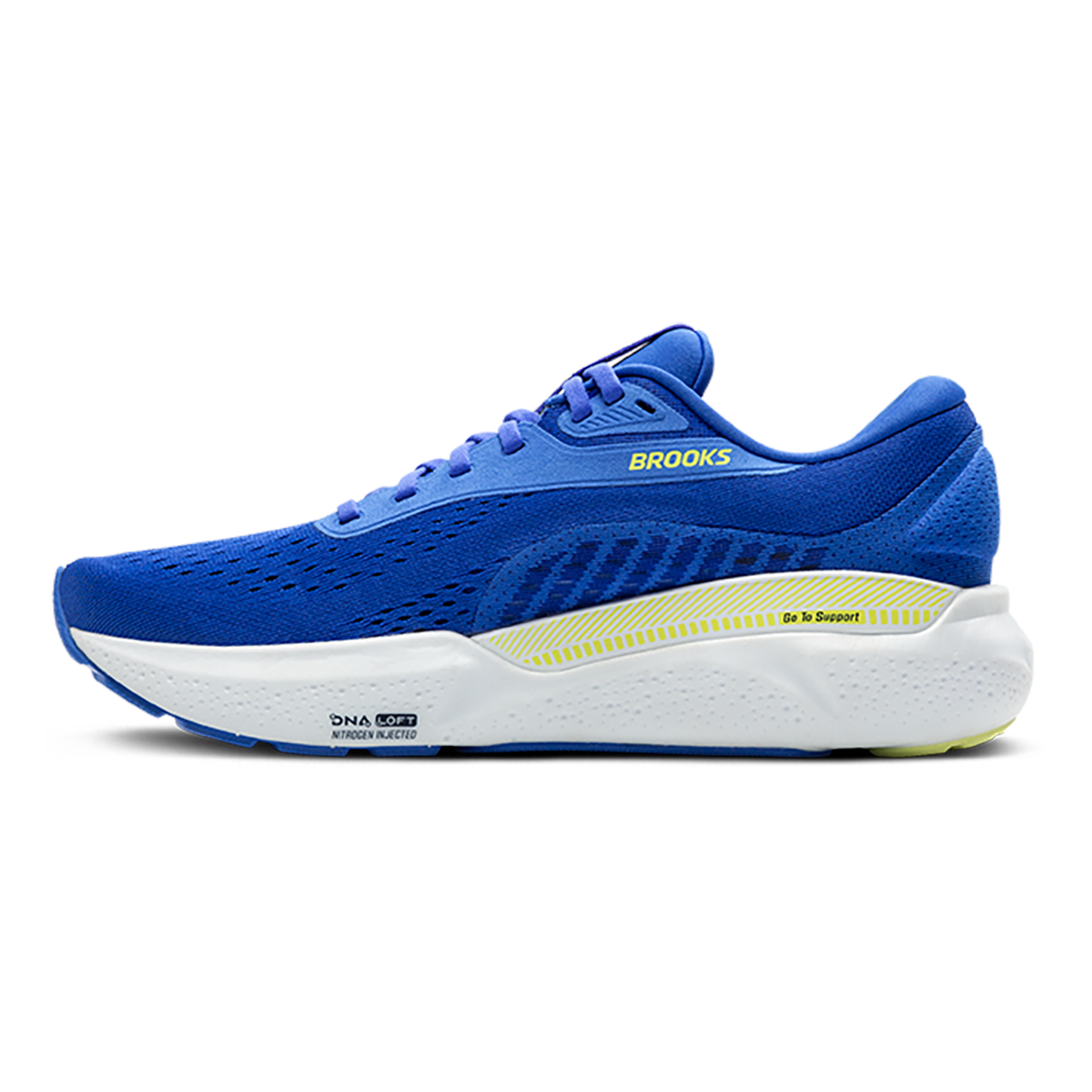 Brooks Adrenaline GTS 24 Cobalt - Neo Yellow - Peacoat