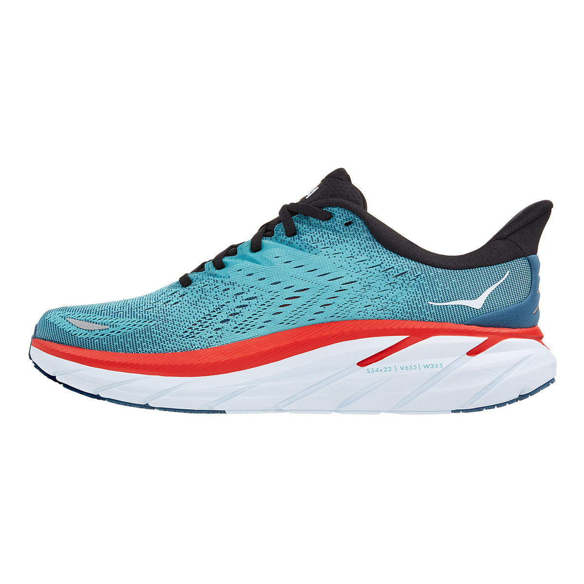 Hoka Clifton 8 - Real Teal - Aquarelle