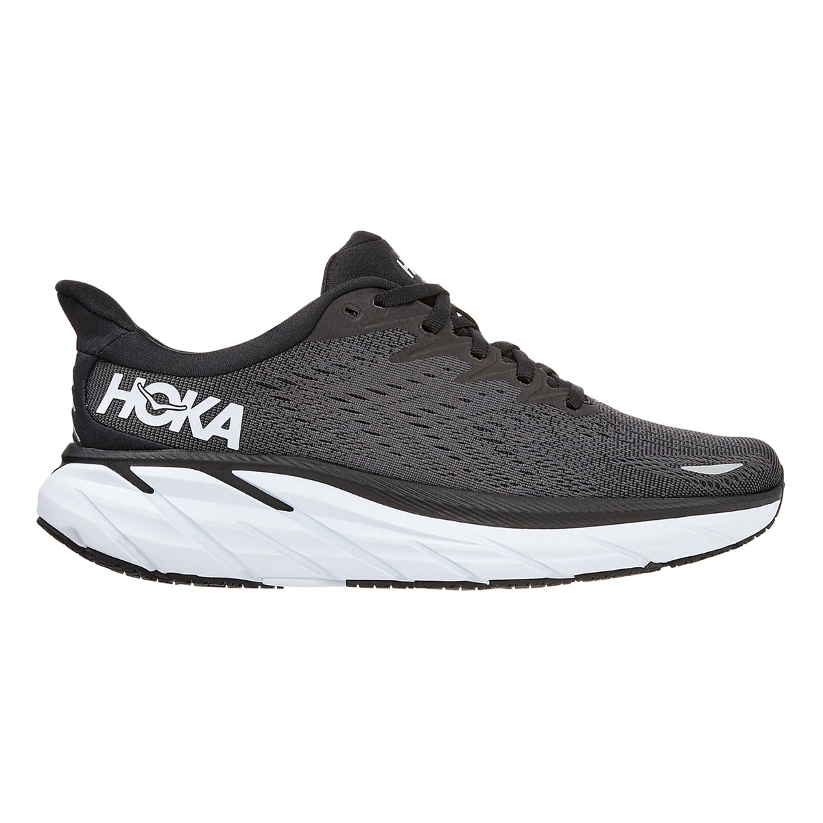 Hoka Clifton 8 - Black - White