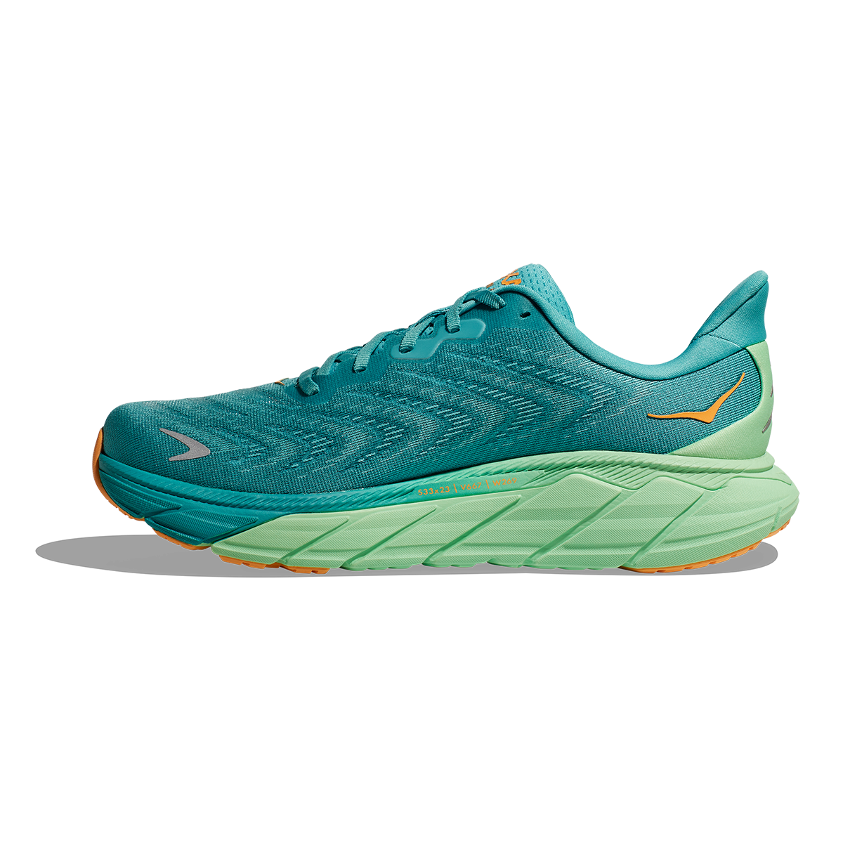 Hoka Arahi 6 - Ocean Mist - Lime Glow